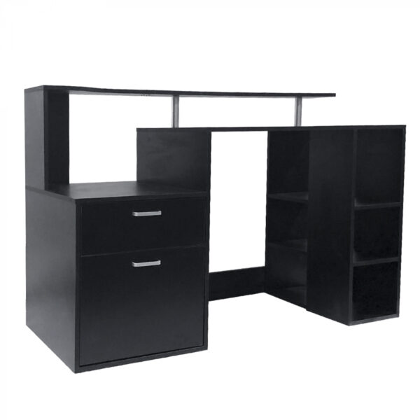   Schreibtisch Computertisch Computertisch 140 cm breit mit Kommode und viel Stauraum