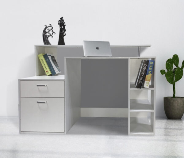   Schreibtischtheke – Computertisch – Computertisch – 140 cm breit – Kommode und viel Stauraum