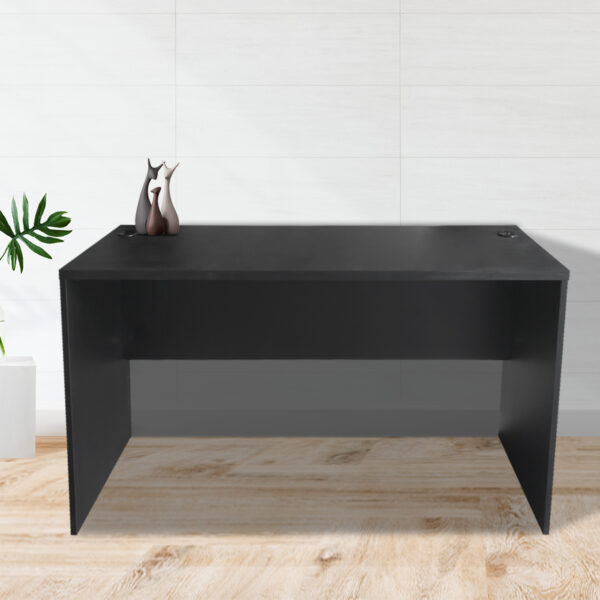   Schreibtisch – Computermöbel – 140 cm breit und 50 cm tief – Schwarz