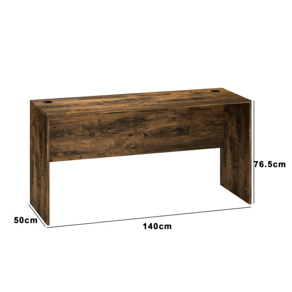 Schreibtisch – Laptoptisch – 140 cm breit und 50 cm tief – Walnuss - VDD World DE