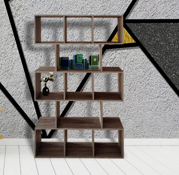Bücherregal - offener Schrank - Raumteiler - braungrau - VDD World DE
