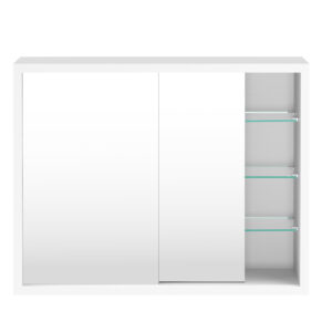VDD Medizinschrank - Spiegelschrank über dem Waschbecken Bad WC - Schiebetüren - 50 x 40 x 14 cm