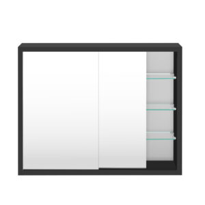 VDD Medizinschrank - Spiegelschrank über dem Waschbecken Bad WC - Schiebetüren - 50 x 40 x 14 cm