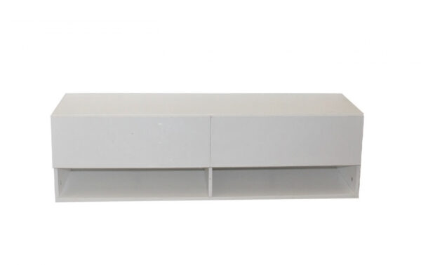 Hängender schwimmender TV-Schrank Wander - Fernseh-Sideboard - 100 cm breit - weiß - VDD World DE