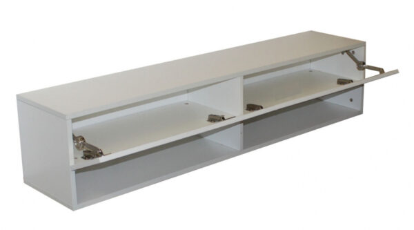   TV-Schrank TV-Sideboard Wander hängen 140 cm breiter Körper weiß vorne Hochglanz weiß