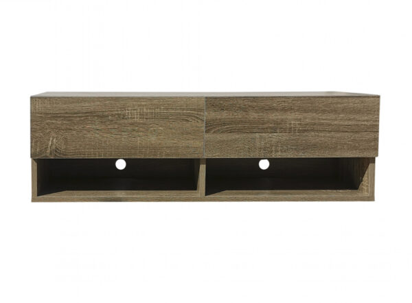 Schwebender TV-Schrank Wander - TV-Sideboard hängend - 100 cm breit - dunkelbraun - VDD World DE