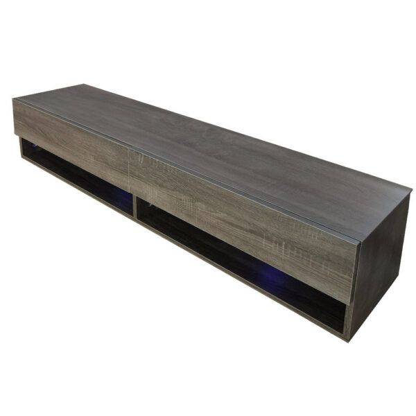   TV-Schrank Sideboard Wander – schwebender TV-Schrank – 140 cm breit – braungrau