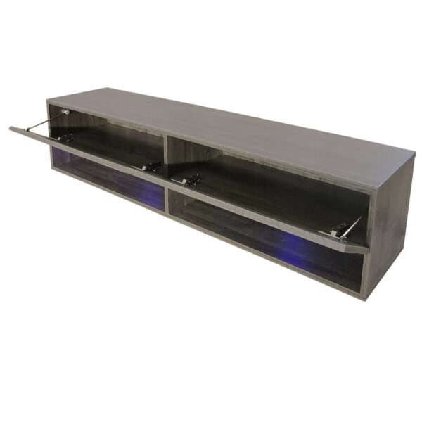   TV-Schrank Sideboard Wander – schwebender TV-Schrank – 140 cm breit – braungrau