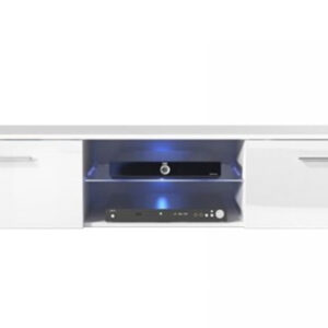 TV-Schrank Sideboard Tunis - TV-Schrank - mit LED-Beleuchtung - 160 cm breit - weiß