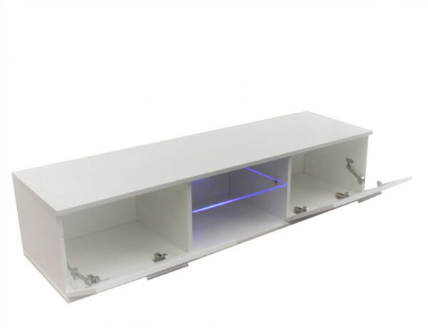   TV-Schrank Sideboard Tunis – TV-Schrank – mit LED-Beleuchtung – 160 cm breit – weiß