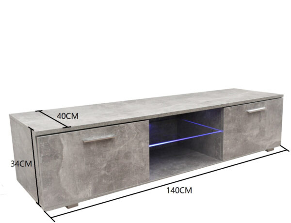   TV-Schrank TV-Schrank Tenus inkl. LED industriell grau Beton Design