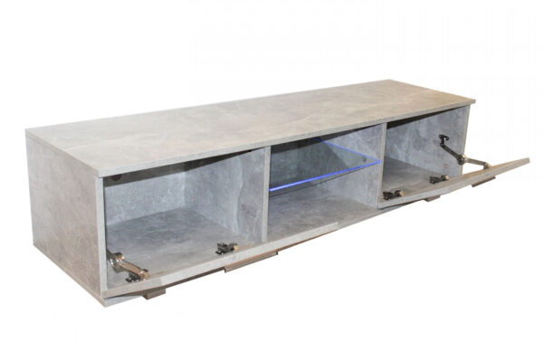   TV-Schrank Sideboard Tenus – TV-Schrank – mit LED-Beleuchtung – 160 cm breit – grauer Beton