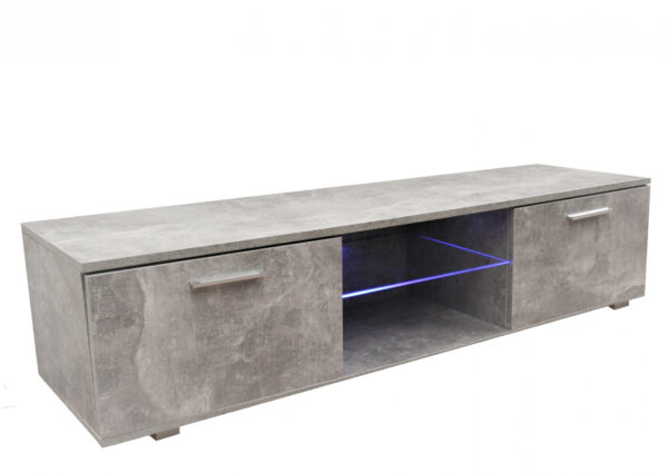  TV-Schrank Sideboard Tenus – TV-Schrank – mit LED-Beleuchtung – 160 cm breit – grauer Beton