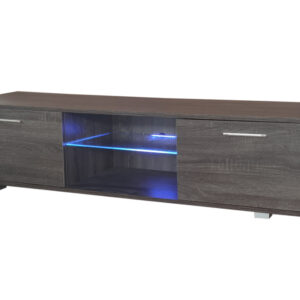 TV-Schrank Kommode Tunis - TV-Schrank - LED-Beleuchtung - dunkelgrau braun