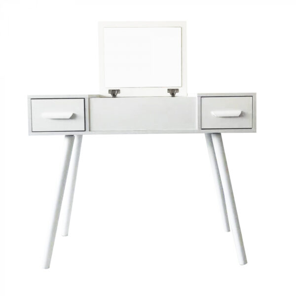   Schminktisch Make-up Make-up Schreibtisch mit Klappspiegel und 2 Schubladen