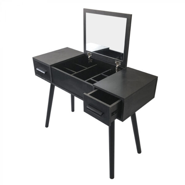   Schminktisch Make-up Make-up Schreibtisch mit Klappspiegel und 2 Schubladen