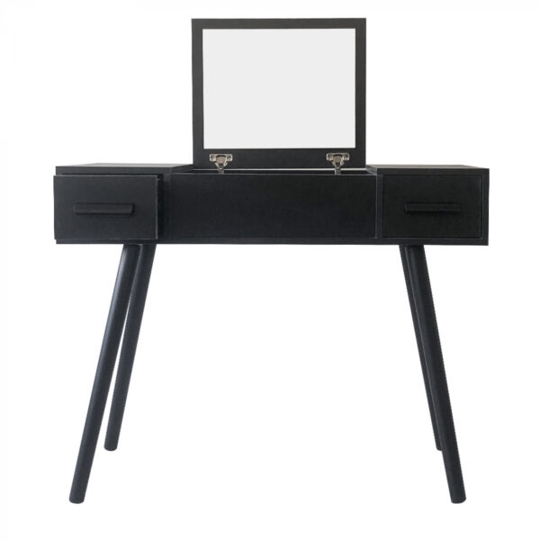   Schminktisch Make-up Make-up Schreibtisch mit Klappspiegel und 2 Schubladen