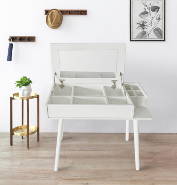   Schminktisch Schminktisch Schminktisch Schreibtisch mit Klappspiegel 90 cm breit