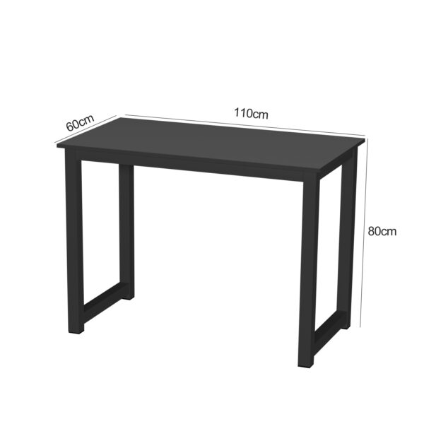   Schreibtischtisch – Küchentisch – 110 cm breit – schwarz