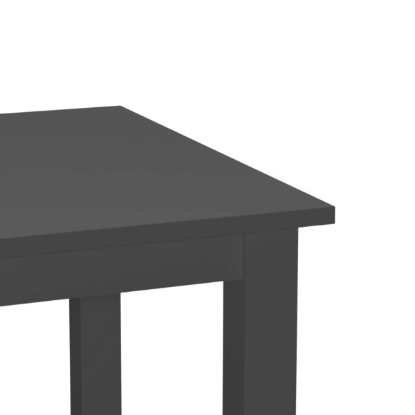   Küchentisch – Schreibtischtisch – 75 cm x 75 cm – schwarz
