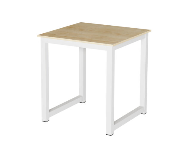   Küchentisch – Schreibtischtisch – 75 cm x 75 cm – weiß braun