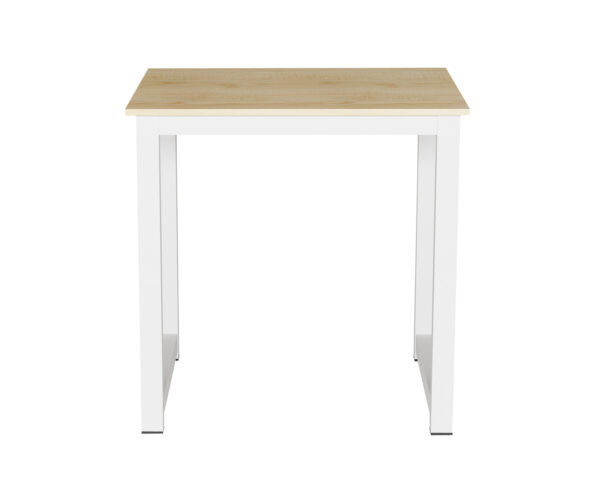   Küchentisch – Schreibtischtisch – 75 cm x 75 cm – weiß braun