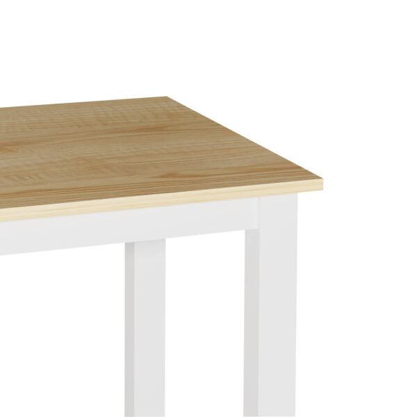   Küchentisch – Schreibtischtisch – 75 cm x 75 cm – weiß braun