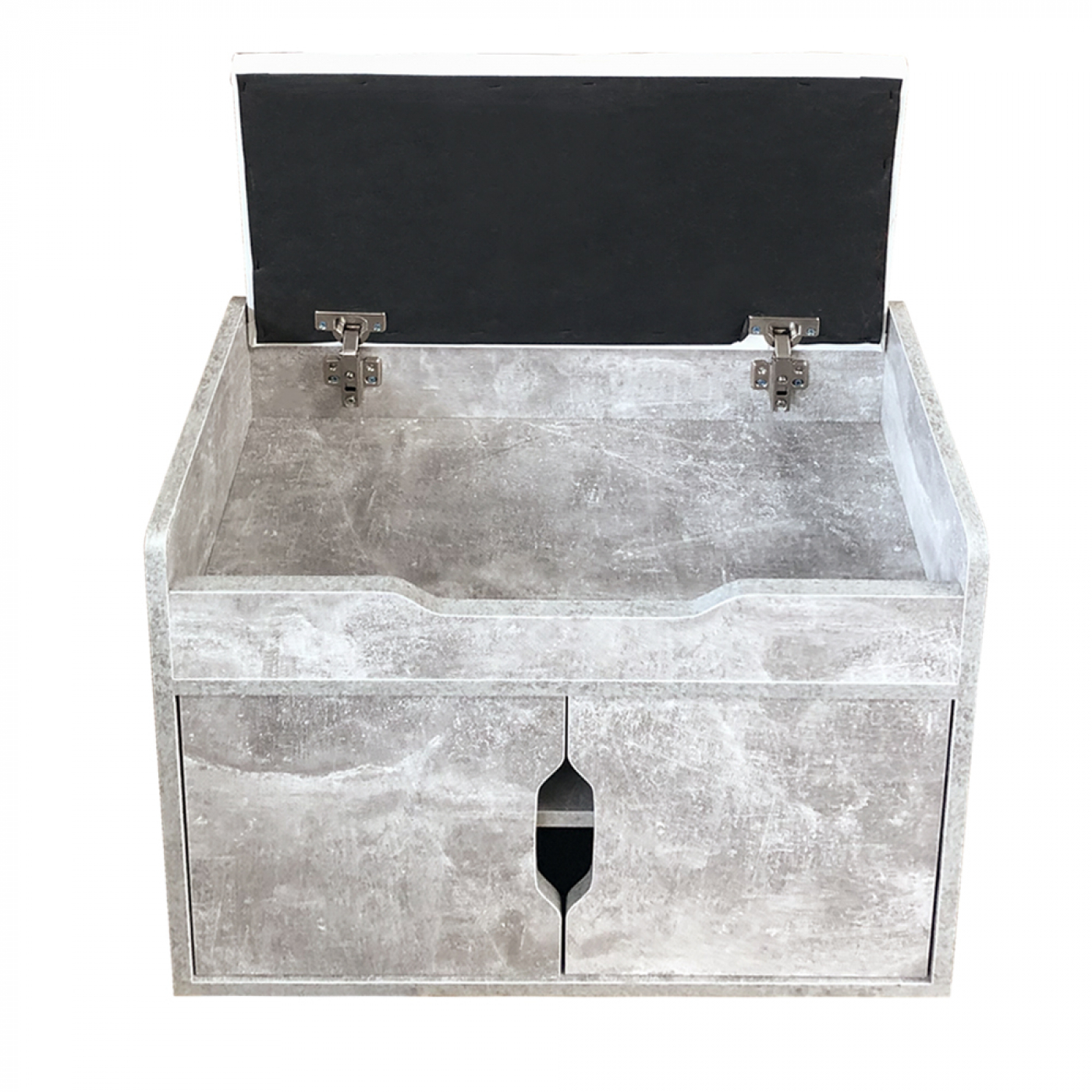 Schuhschrank Bankhalle mit Stauraum - Schuhregal - klappbares Sitzkissen - grau