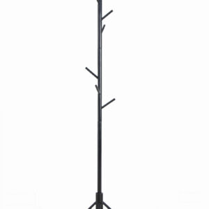 Stehgarderobe - Baumgarderobe 8 Haken Holz - 178 cm hoch - Schwarz