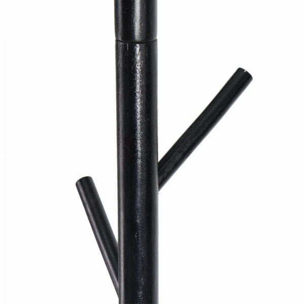   Stehgarderobe – Baumgarderobe 8 Haken Holz – 178 cm hoch – Schwarz