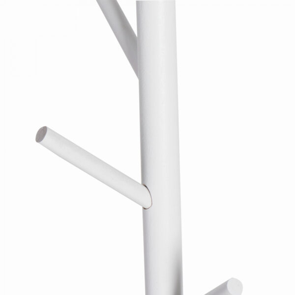 Stehgarderobe - Baumgarderobe 8 Haken Holz - 178 cm hoch - weiß - VDD World DE