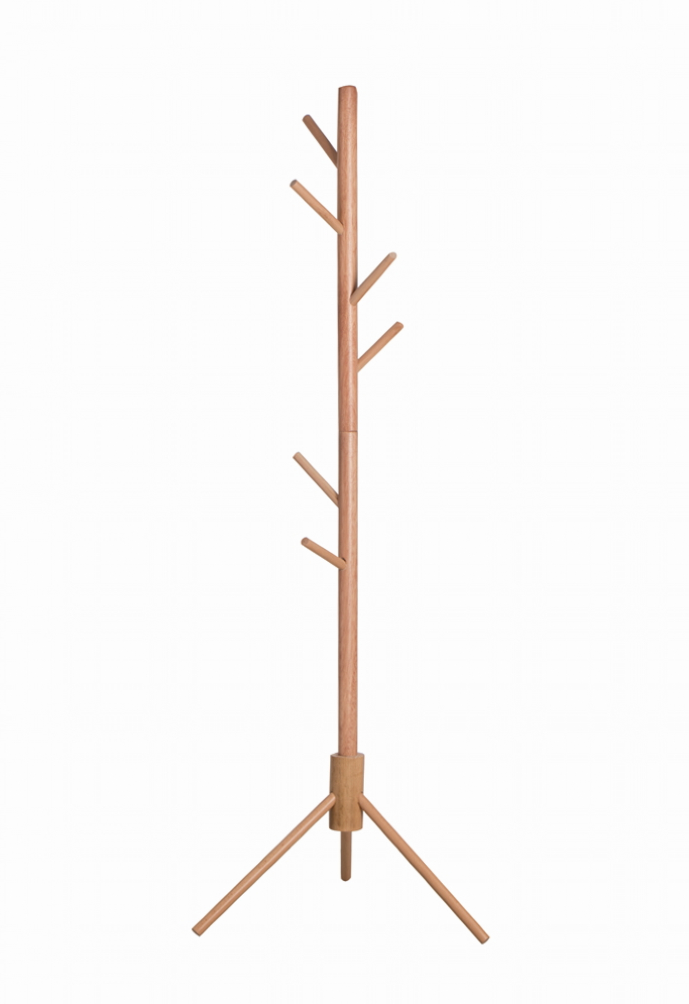 Garderobe Kinderzimmer - Stehende Kindergarderobe - 130 cm hoch - Braun