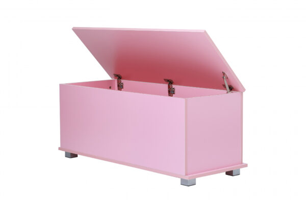   VDD Aufbewahrungsbox – Spielzeugtruhe – Deckentruhe – 100 cm breit – rosa