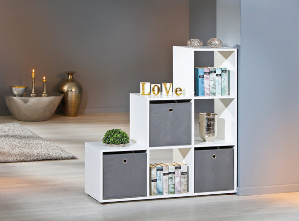   Etagenwandschrank – Raumteiler – 6 offene Fächer – regal