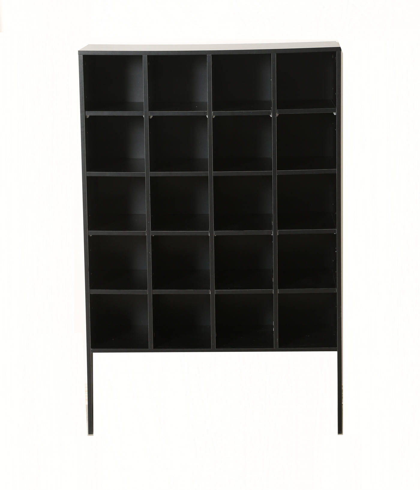 Schuhschrank Schuhregal Hinsal XL 100 cm hoch 20 Fächer Eiche hell