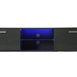 TV-Schrank TV-Schrank Tenus inkl. LED Korpus weiß Front weiß hochglanz
