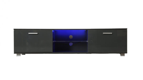 TV-Schrank TV-Schrank Tenus inkl. LED Korpus weiß Front weiß hochglanz - VDD World DE