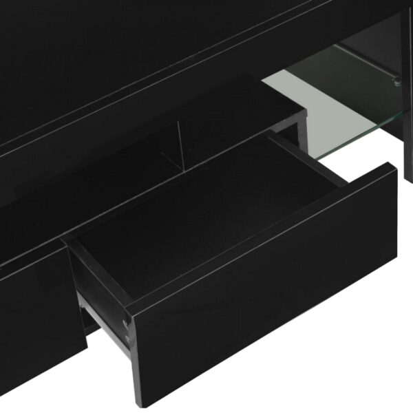 TV-Schrank Hugo - mit Led-Beleuchtung - 140 cm breit - schwarz - VDD World DE