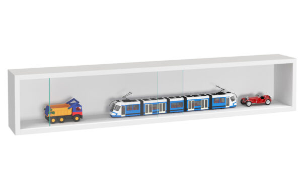   VDD Vitrine stehend hängend Wandvitrine – Schiebetüren – 95 x 18 x 12 cm