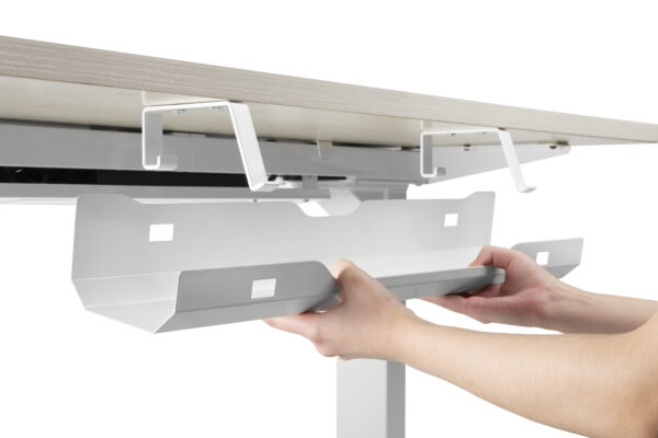   Kabelkanal für Untertisch – 60 cm breit – weiß