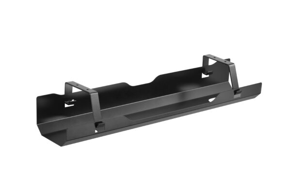   Kabelwanne für unter dem Schreibtisch – 60 cm breit – schwarz