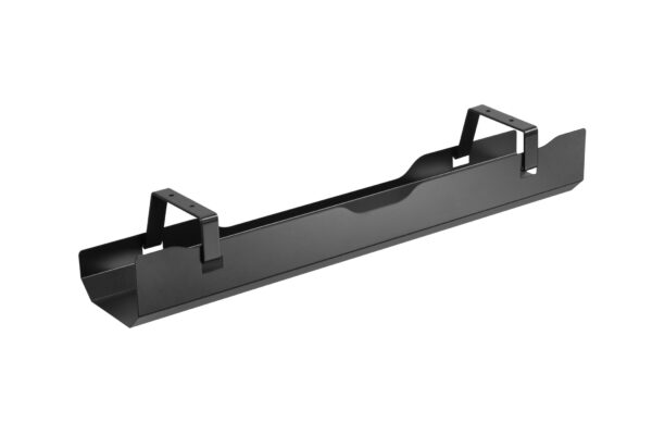   Kabelwanne für unter dem Schreibtisch – 60 cm breit – schwarz