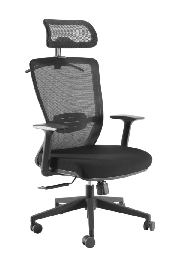 Bürostuhl Komfort - Bürostuhl - ergonomisch verstellbar - Netzgewebe - schwarz - VDD World DE