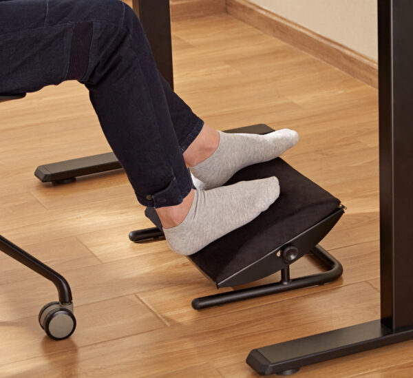Ergonomisch neigbare Fußstütze – Hocker unter dem Schreibtisch - VDD World DE