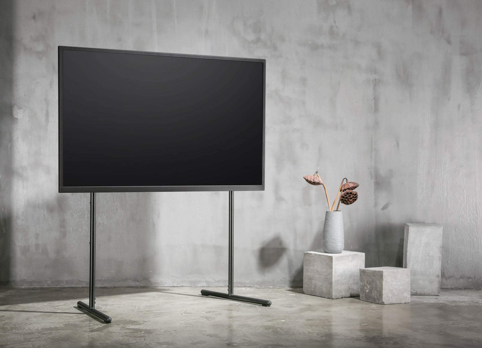 TV-Ständer Staffelei Design - TV Stativ Studio - bis zu 70 Zoll Bildschirm - alternatives Bild