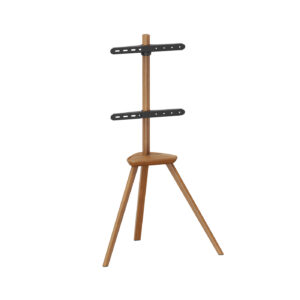 VDD TV-Ständer - Bodenständer - Studio-Stativ - Staffelei Design - bis zu 65 Zoll - Braun