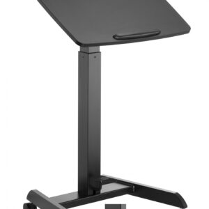 Schreibtisch-Sitz-Steh-Laptoptisch - Präsentationstisch - fahrbar - höhenverstellbar