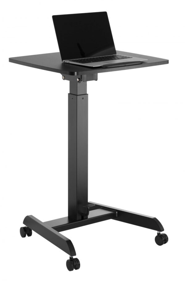 Schreibtisch-Sitz-Steh-Laptoptisch - Präsentationstisch - fahrbar - höhenverstellbar - VDD World DE