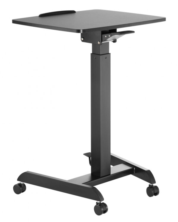 Schreibtisch-Sitz-Steh-Laptoptisch - Präsentationstisch - fahrbar - höhenverstellbar - VDD World DE