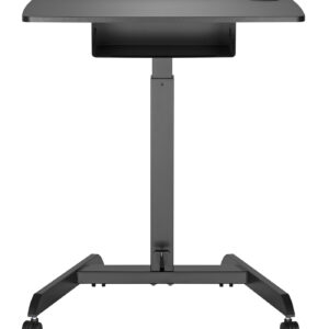 Schreibtisch-Sitz-Steh-Laptoptisch - Präsentationstisch - fahrbar - höhenverstellbar